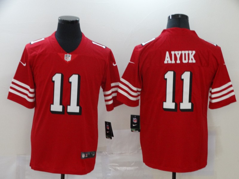 Men San Francisco 49ers #11 Aiyuk Red Nike Vapor Untouchable Stitched Limited NFL Jerseys->los angeles dodgers->MLB Jersey